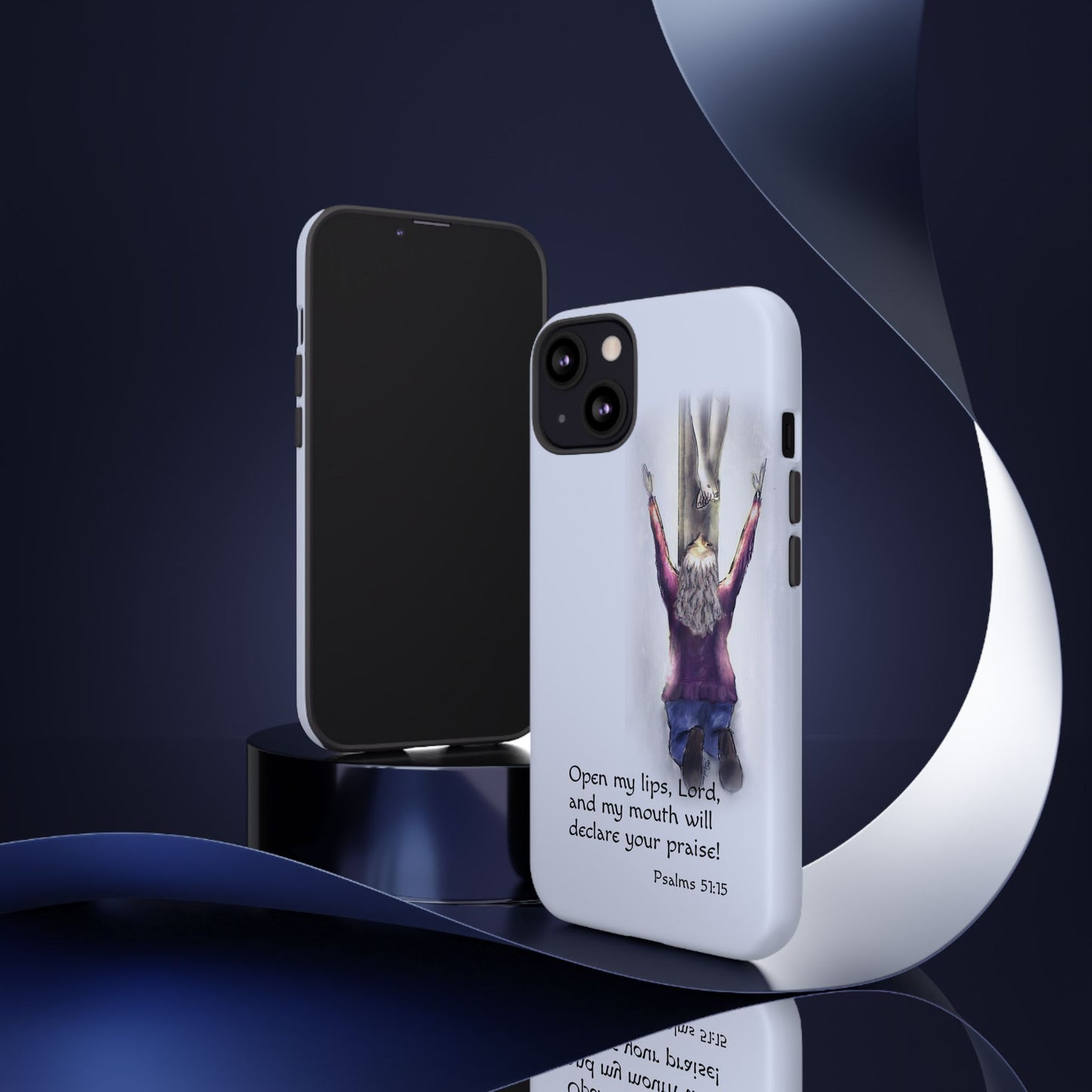 Only You, Jesus - Phone Case with Inspirational Design - Open My Lips, Lord, Christian Gift for Young Adults, Thoughtful Christian Decor, Scripture Phone Case