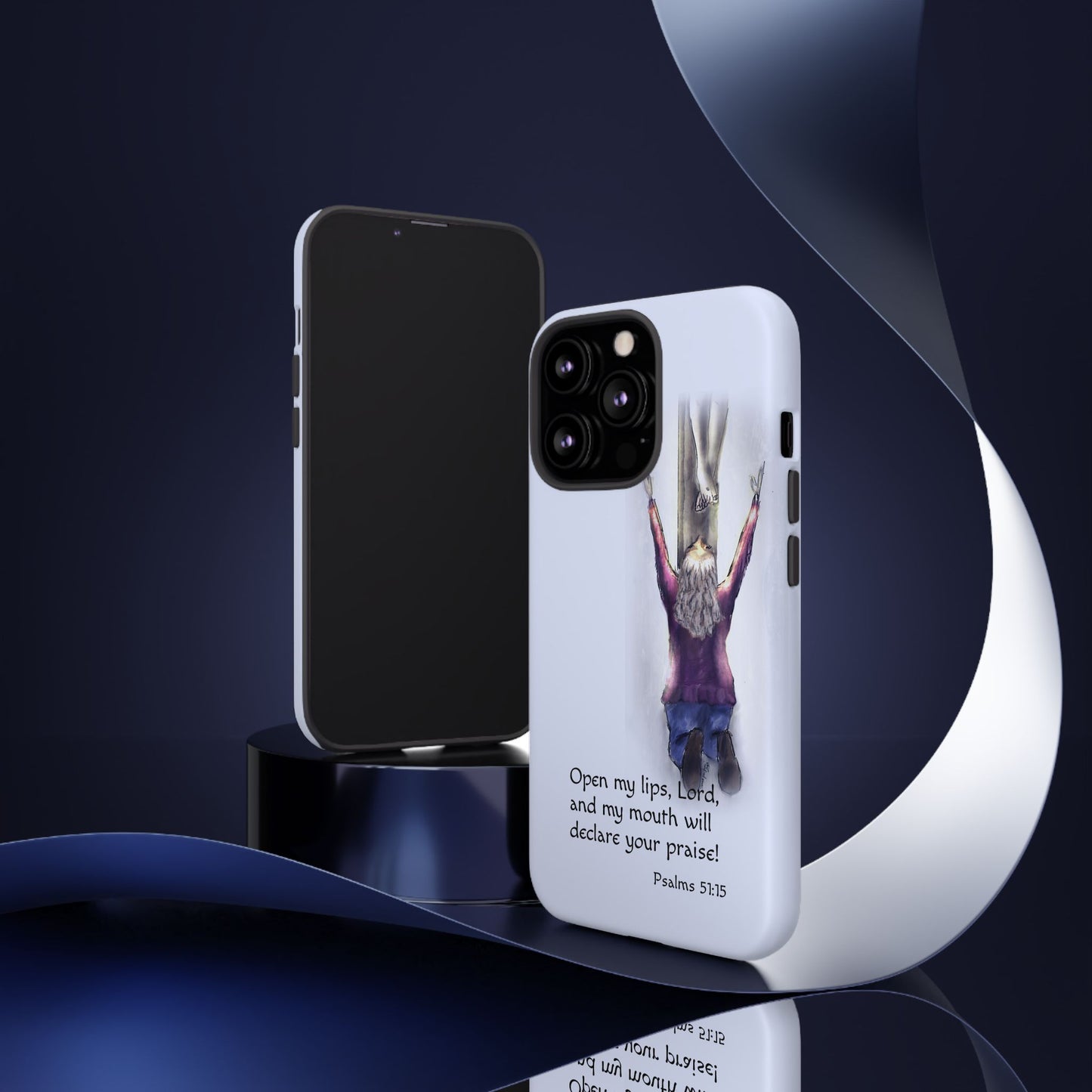 Only You, Jesus - Phone Case with Inspirational Design - Open My Lips, Lord, Christian Gift for Young Adults, Thoughtful Christian Decor, Scripture Phone Case