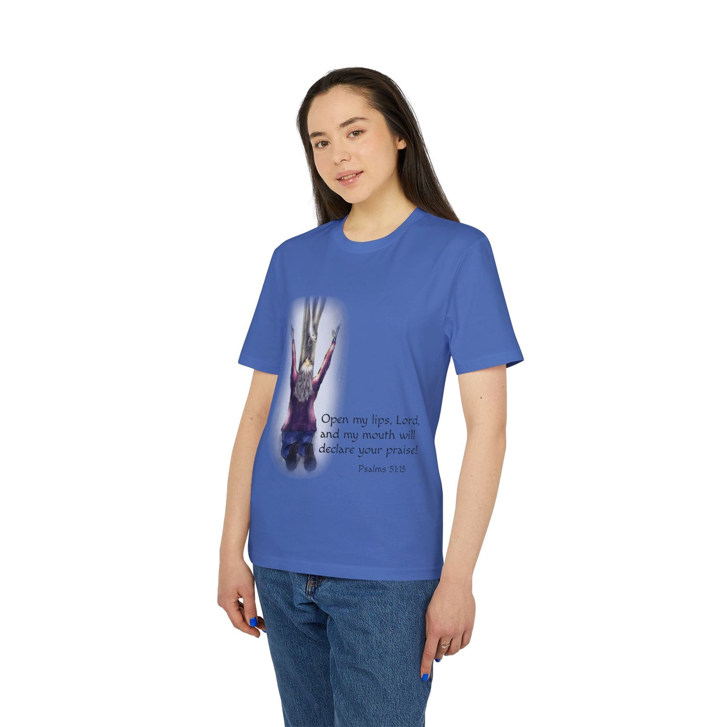 Only You, Jesus -  Inspirational Prayer T-Shirt, Christian Tee, Faith-Based Clothing, Psalm 51:15, Religious Gift, Unisex Spiritual Wear