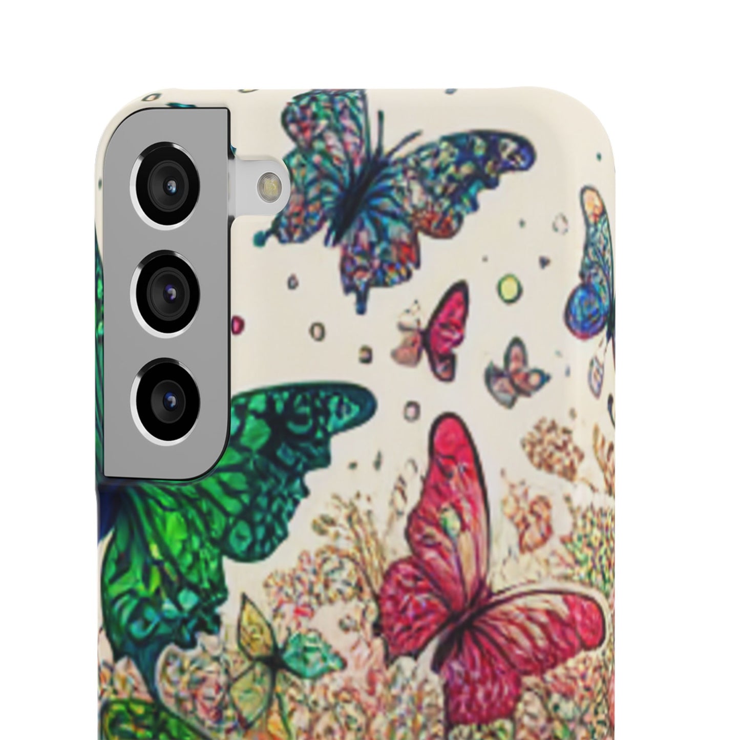 Colorful Butterfly Snap Cases, Over 50 types of Phone Covers, Floral Design, Spring Decor, Eco-Friendly Gift