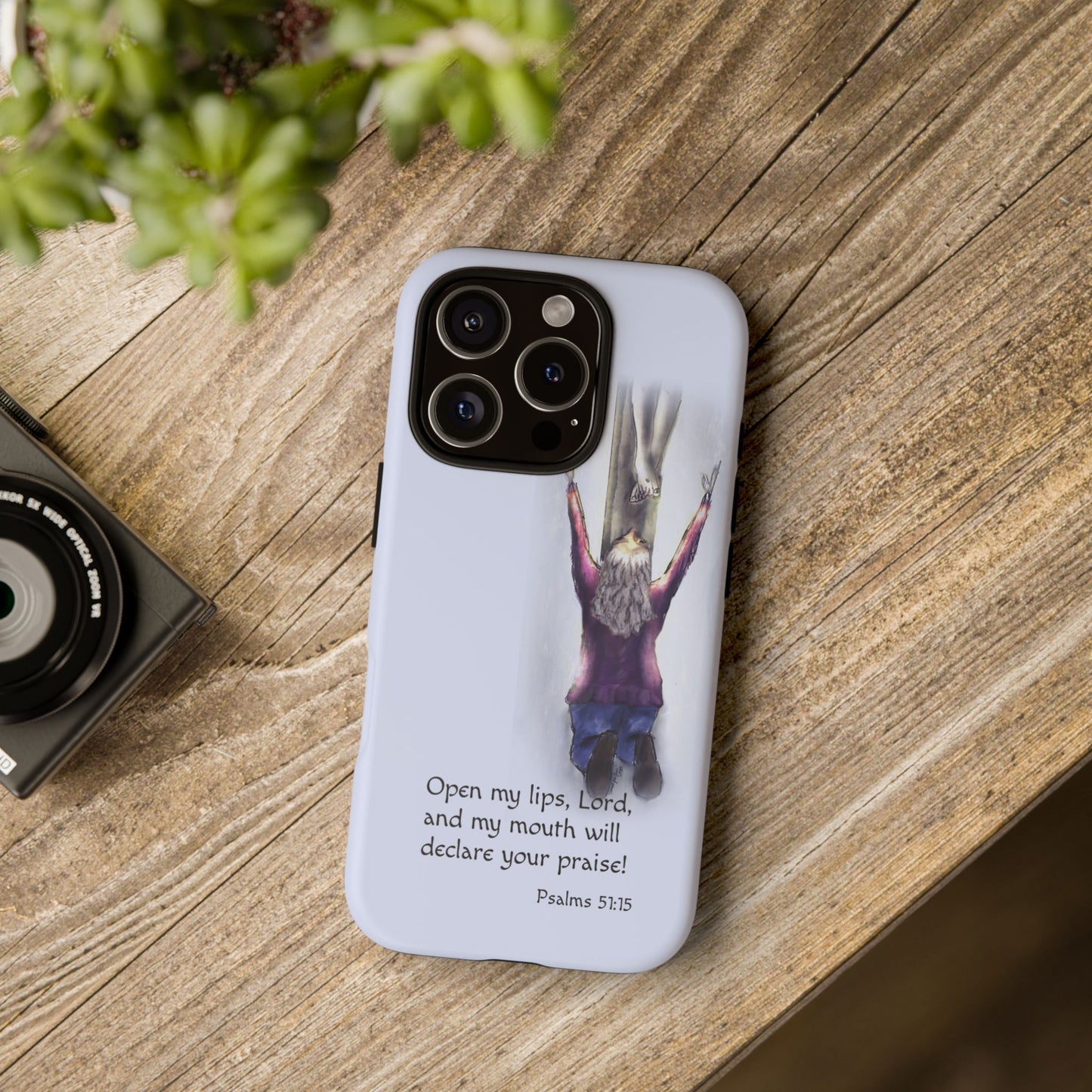 Only You, Jesus - Phone Case with Inspirational Design - Open My Lips, Lord, Christian Gift for Young Adults, Thoughtful Christian Decor, Scripture Phone Case