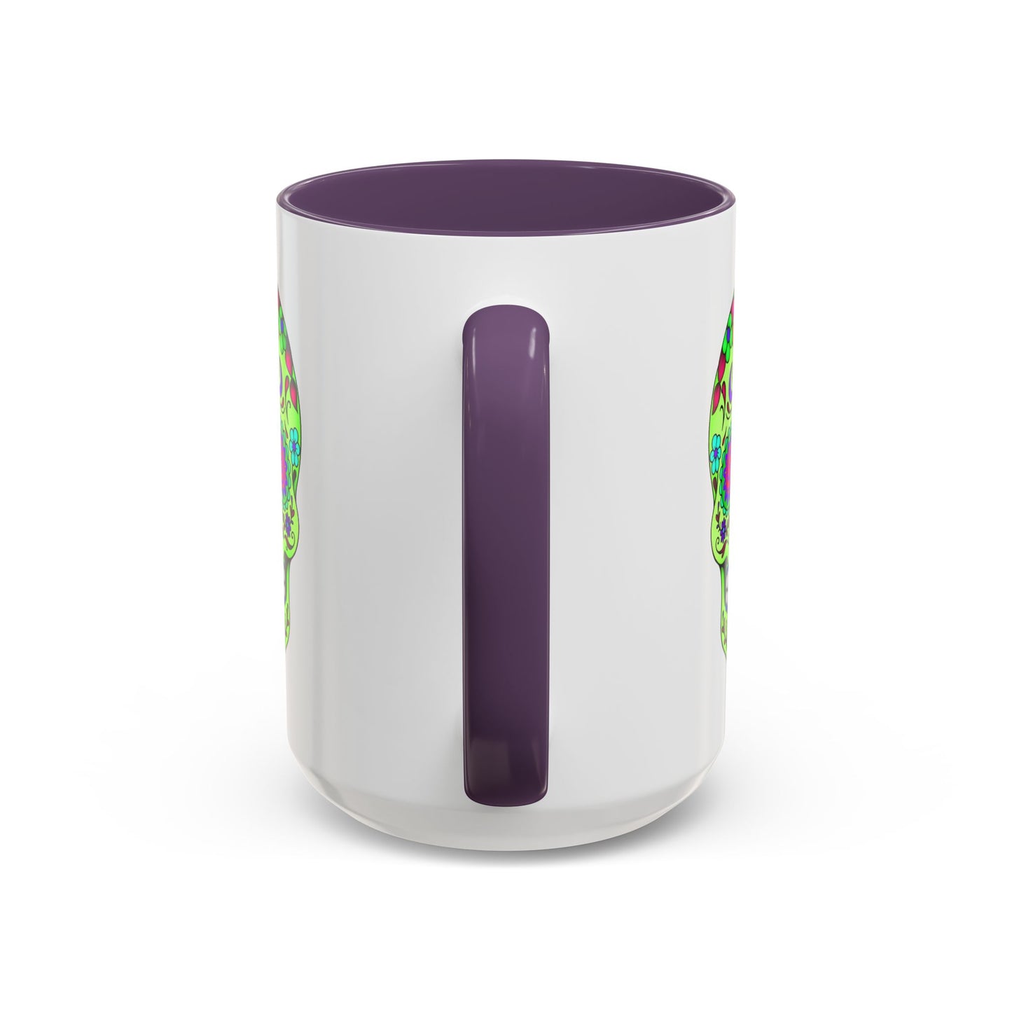 Sugar Skull Coffee Mug - Green - Perfect for Day of the Dead & Halloween
