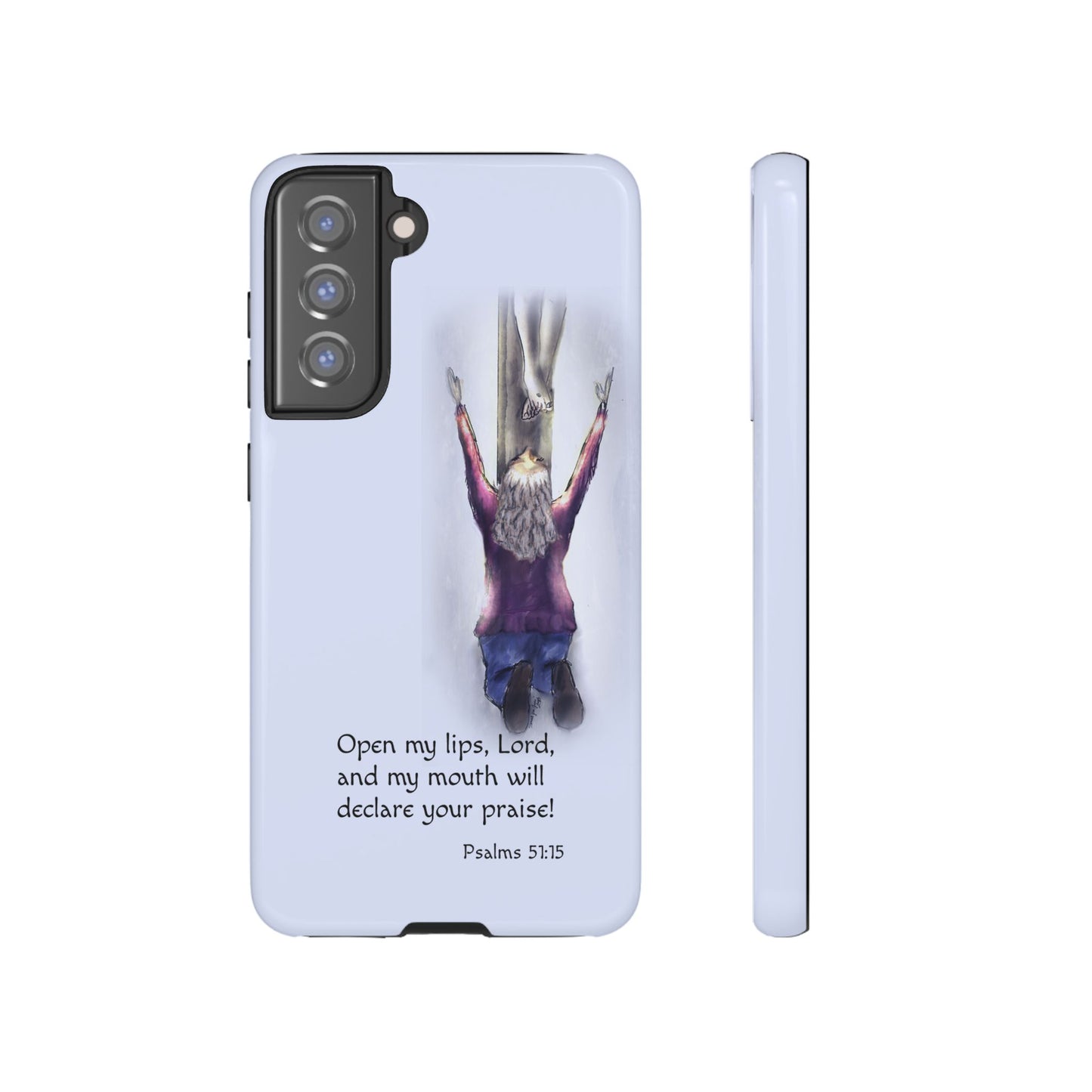 Only You, Jesus - Phone Case with Inspirational Design - Open My Lips, Lord, Christian Gift for Young Adults, Thoughtful Christian Decor, Scripture Phone Case