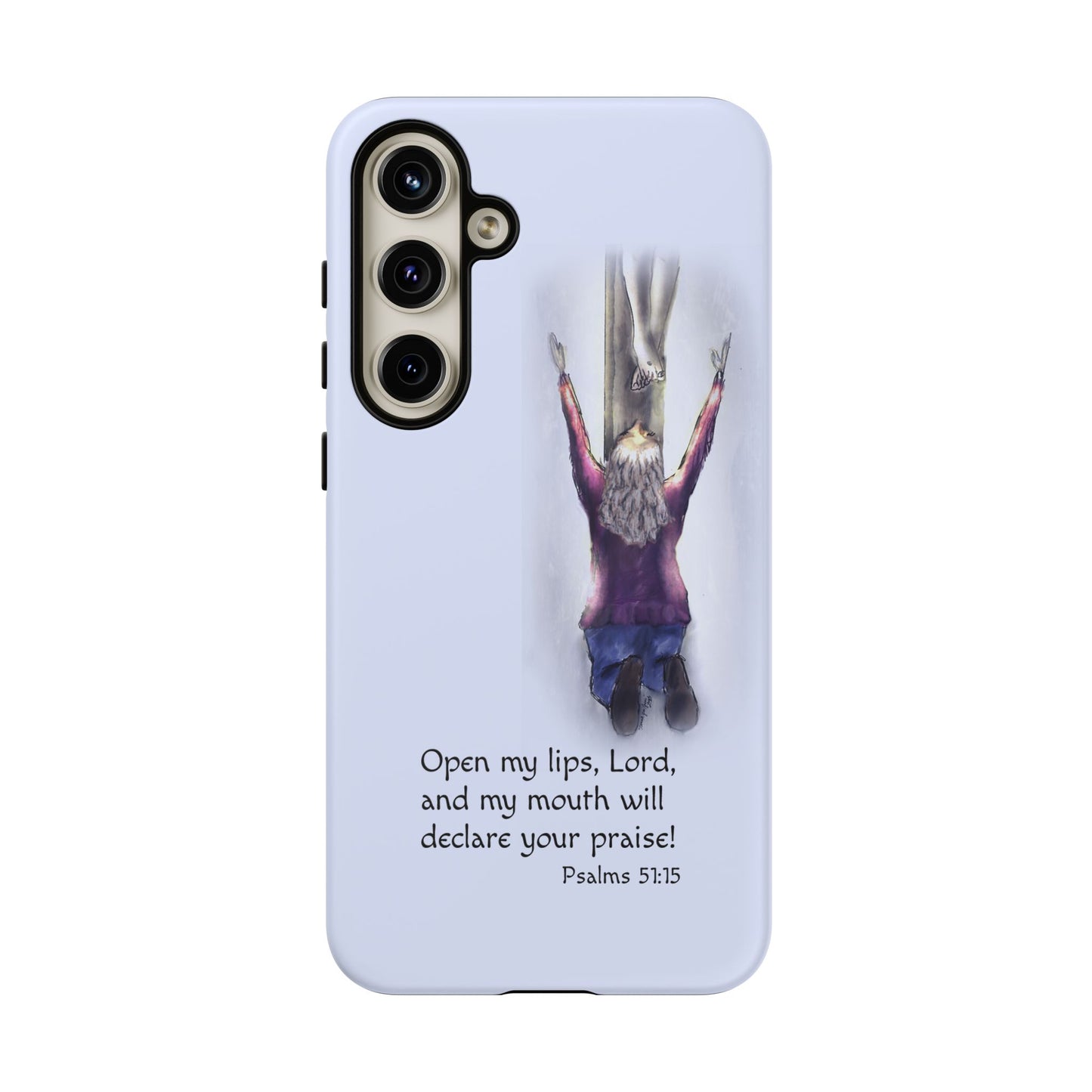 Only You, Jesus - Phone Case with Inspirational Design - Open My Lips, Lord, Christian Gift for Young Adults, Thoughtful Christian Decor, Scripture Phone Case