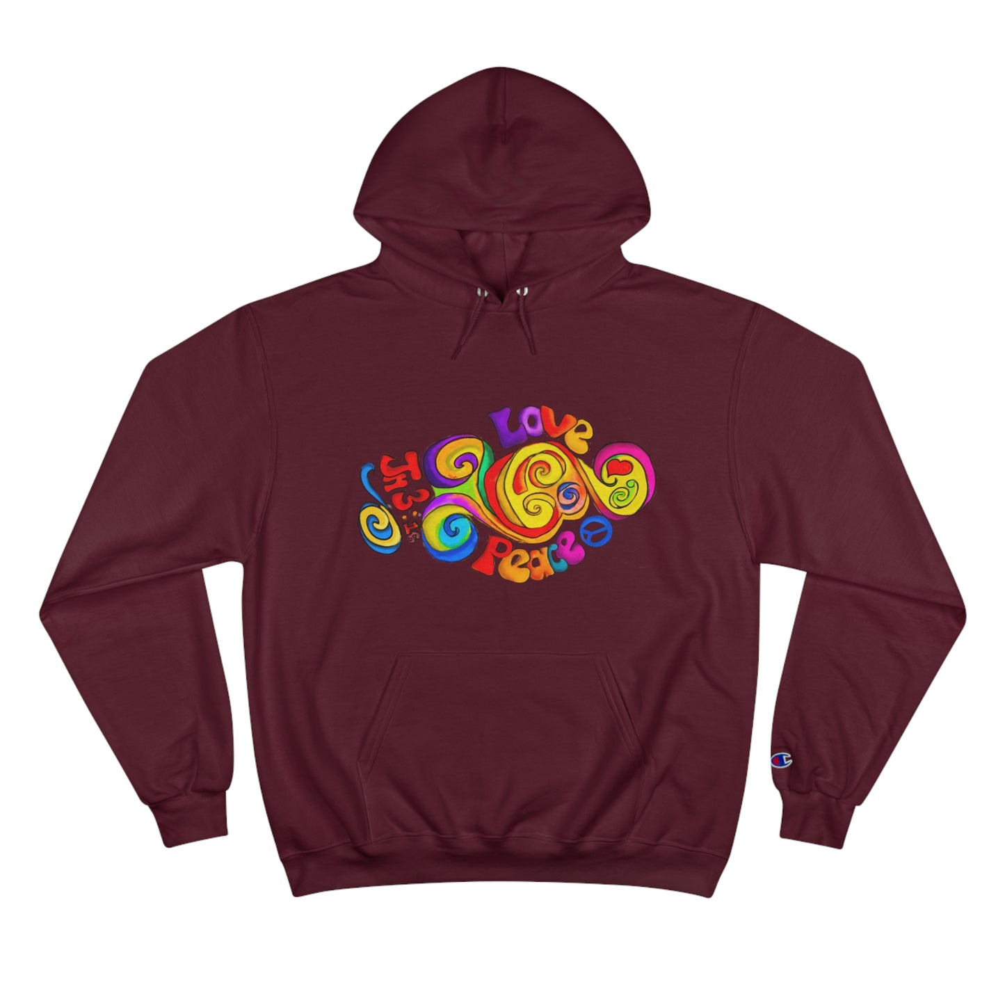 Groovy Love & Peace Champion Hoodie