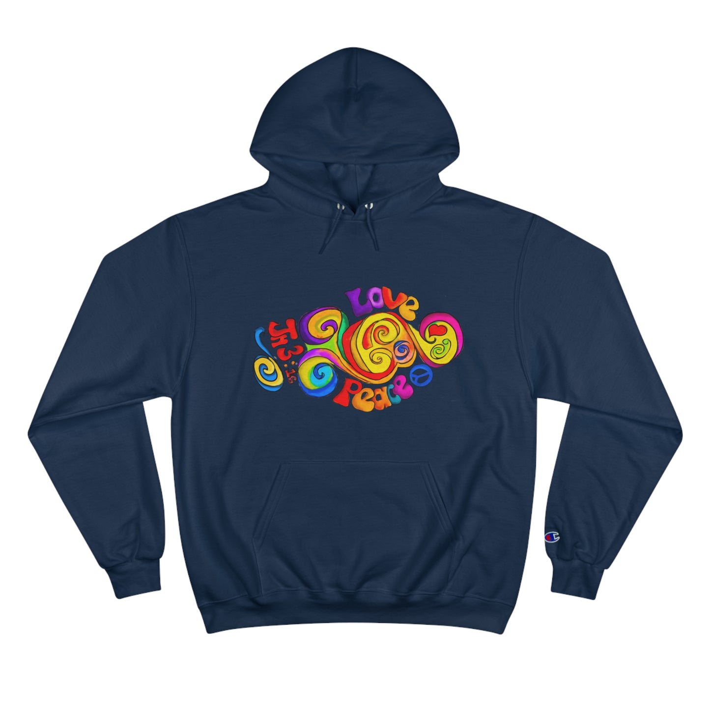 Groovy Love & Peace Champion Hoodie