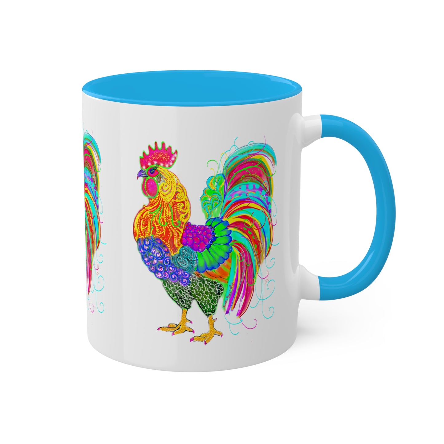 Rooster's Ruse - Colorful Mugs, 11oz