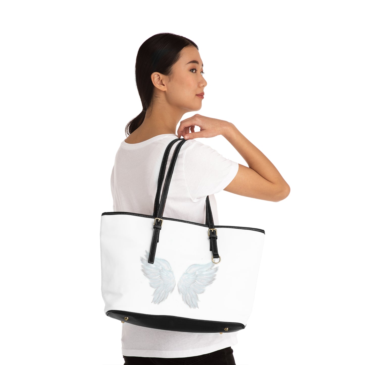 Angels' Wings PU Leather Shoulder Bag