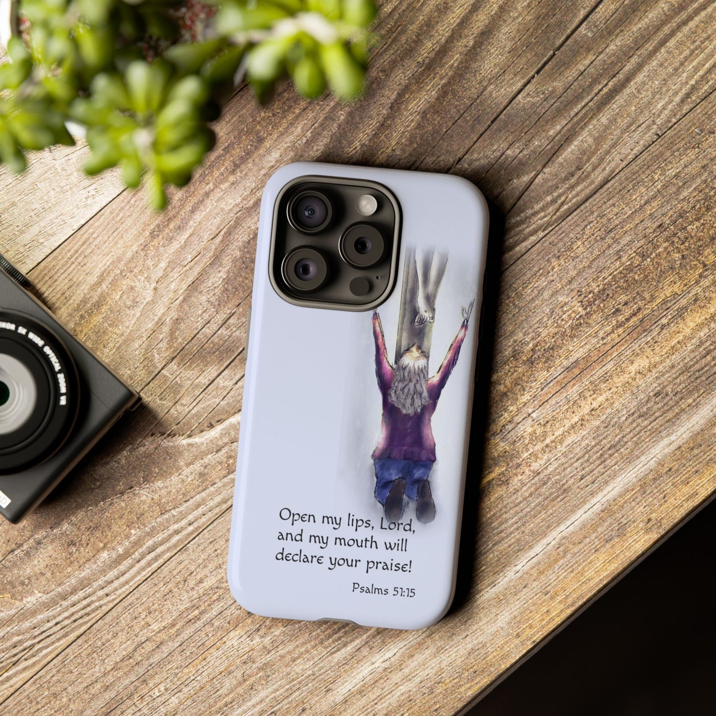 Only You, Jesus - Phone Case with Inspirational Design - Open My Lips, Lord, Christian Gift for Young Adults, Thoughtful Christian Decor, Scripture Phone Case