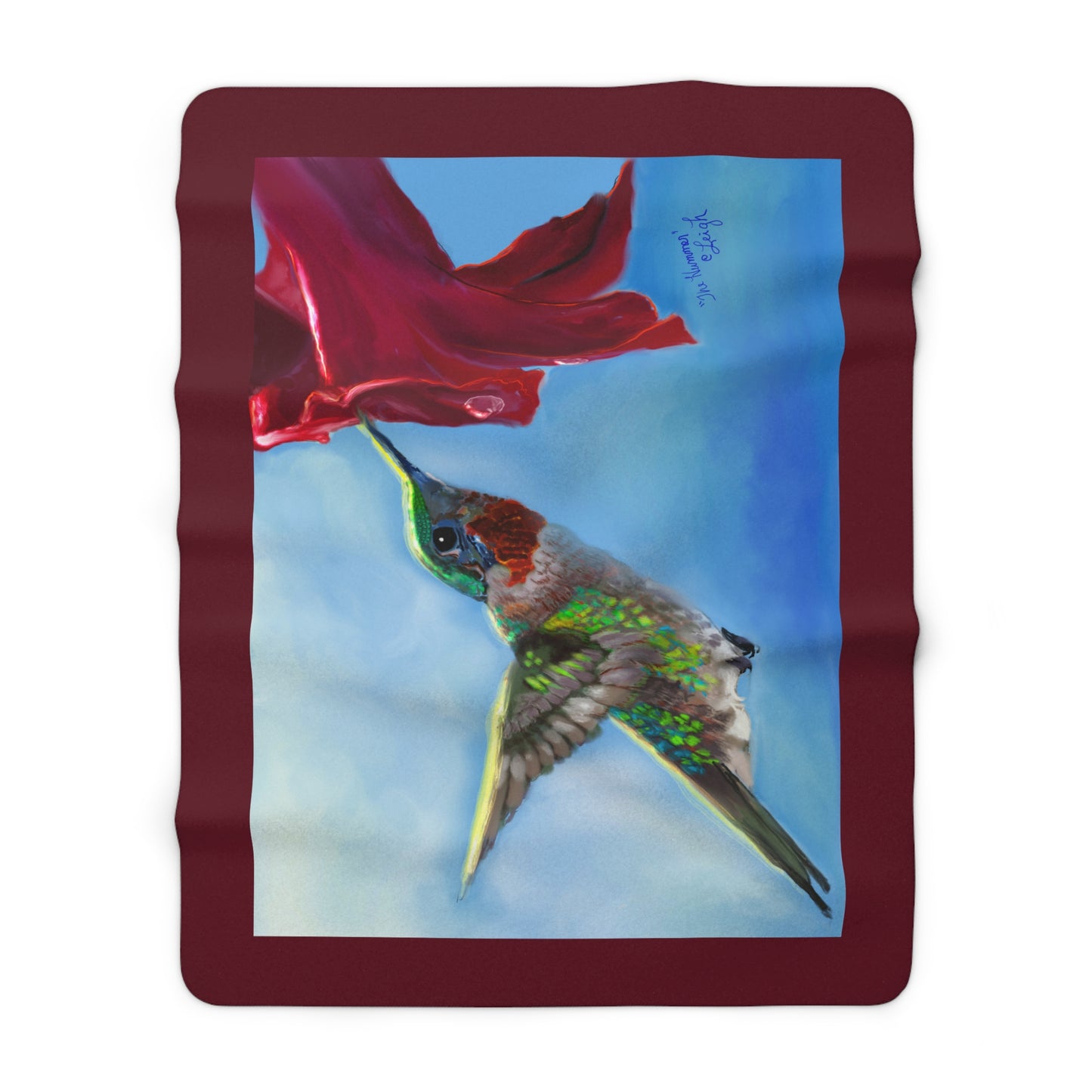 THE HUMMER - Sherpa Fleece Blanket