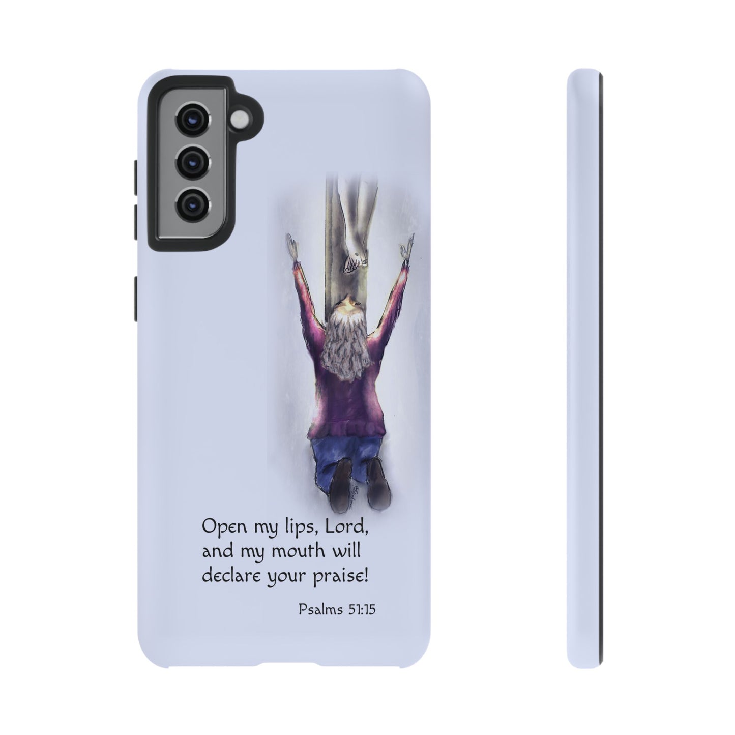 Only You, Jesus - Phone Case with Inspirational Design - Open My Lips, Lord, Christian Gift for Young Adults, Thoughtful Christian Decor, Scripture Phone Case