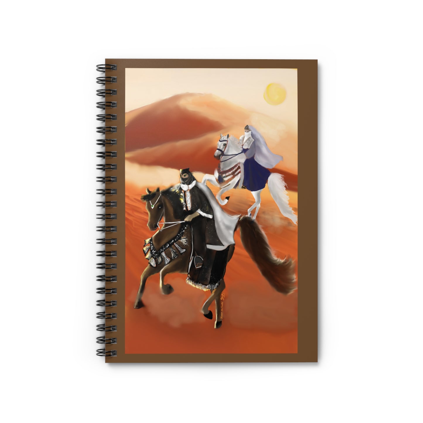 Across the Sands Spiral Notebook - Ruled Line, Journal, Writing Diary, Horseback Riding Notebook, Gift for Equestrians